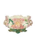 Vintage 1890s Delphin Massier Iris Jardiniere Weston Table