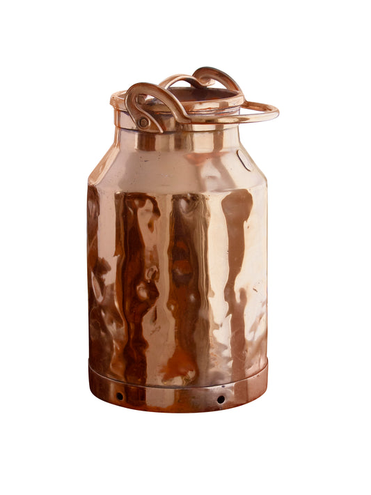 Vintage 1890s Dutch Copper Dairy Can Two Weston Table