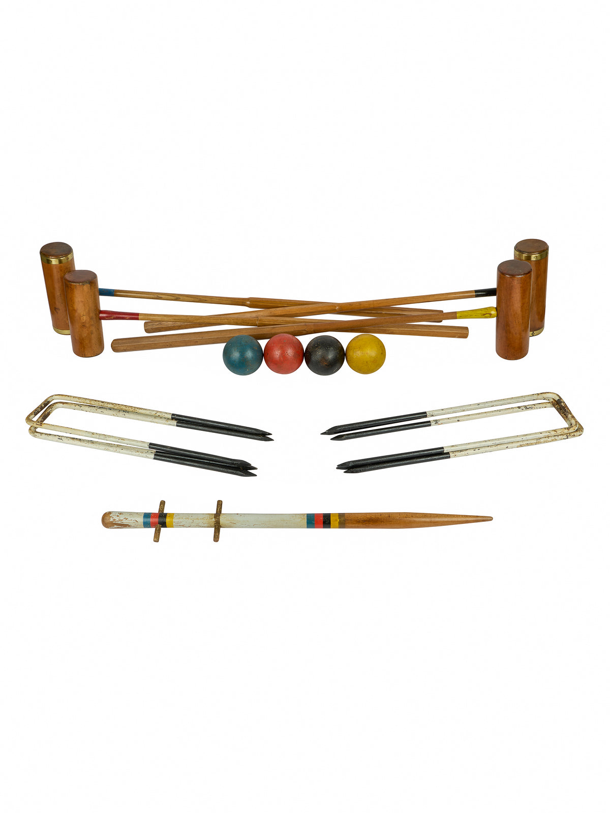 Vintage 1890s English Croquet Set Weston Table