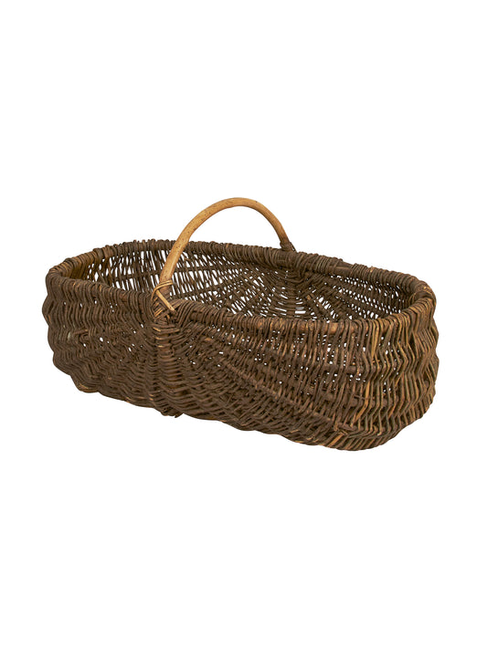 Vintage 1890s French Large Harvest Basket Weston Table
