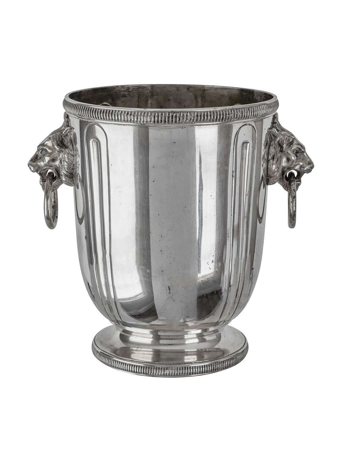 Vintage 1890s Silver Plate Lion Handled Champagne Bucket Weston Table