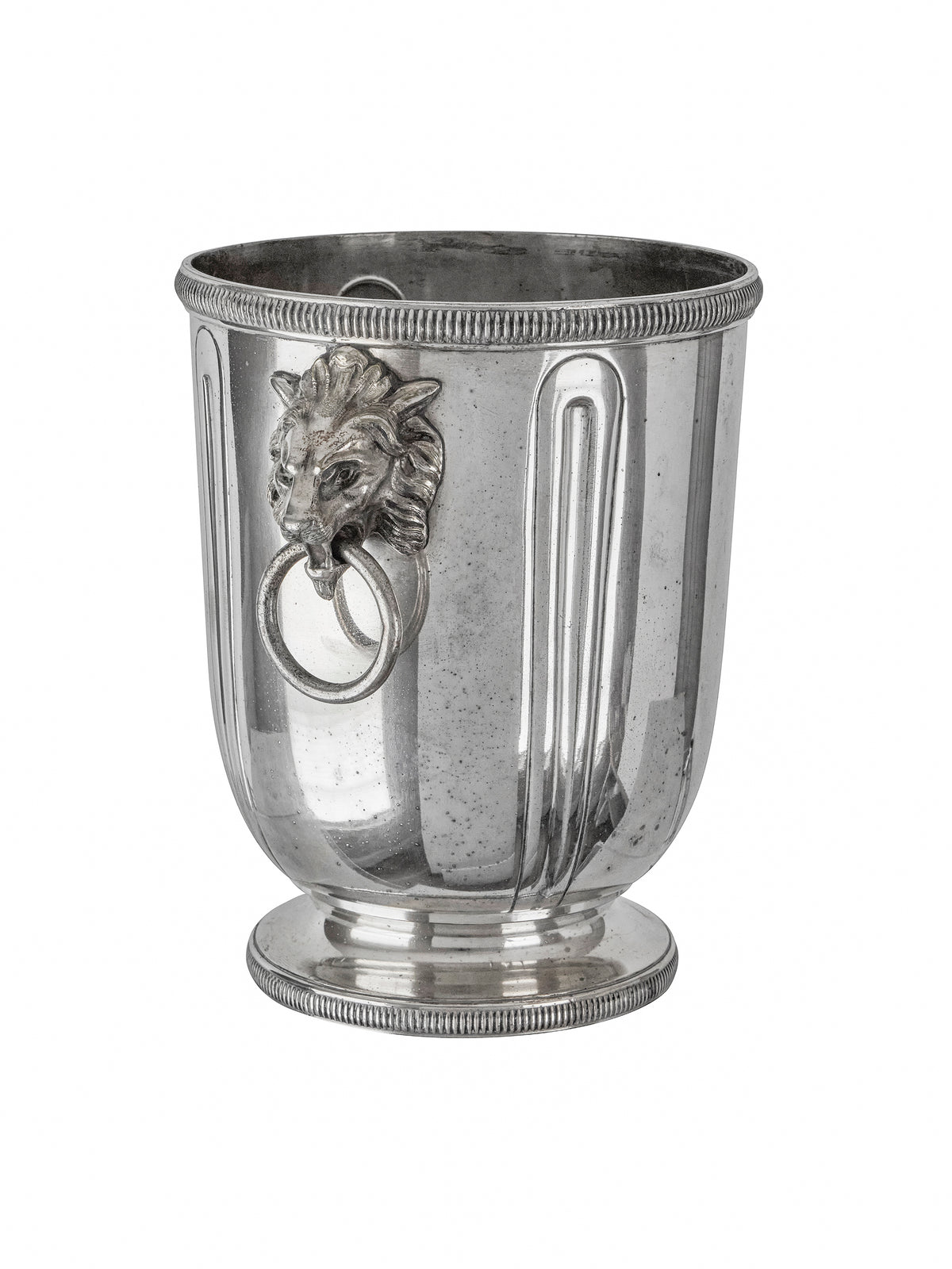Vintage 1890s Silver Plate Lion Handled Champagne Bucket Weston Table