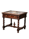 Vintage 18th Century French Oak and Marble Game Table Weston Table