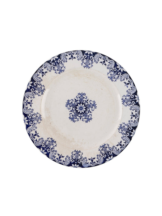 Vintage 18th Century Rouen Faience Dinner Plate Weston Table