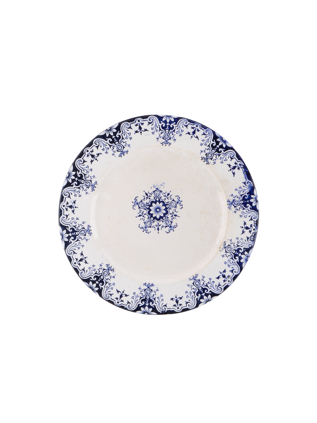 Vintage 18th Century Rouen Faience Salad Plate Weston Table