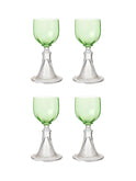 Vintage 1900 Alsace Hollow Trumpet White Wine Glasses Weston Table
