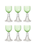 Vintage 1900 Alsace Hollow Trumpet White Wine Glasses Weston Table