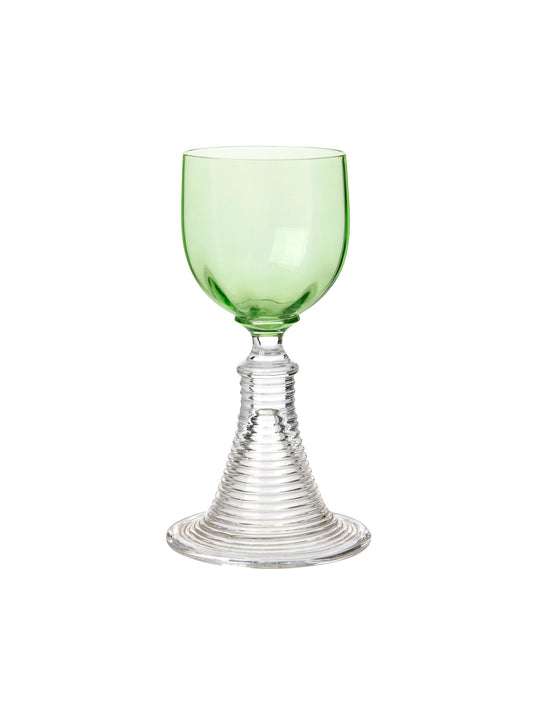 Vintage 1900 Alsace Hollow Trumpet White Wine Glasses Weston Table