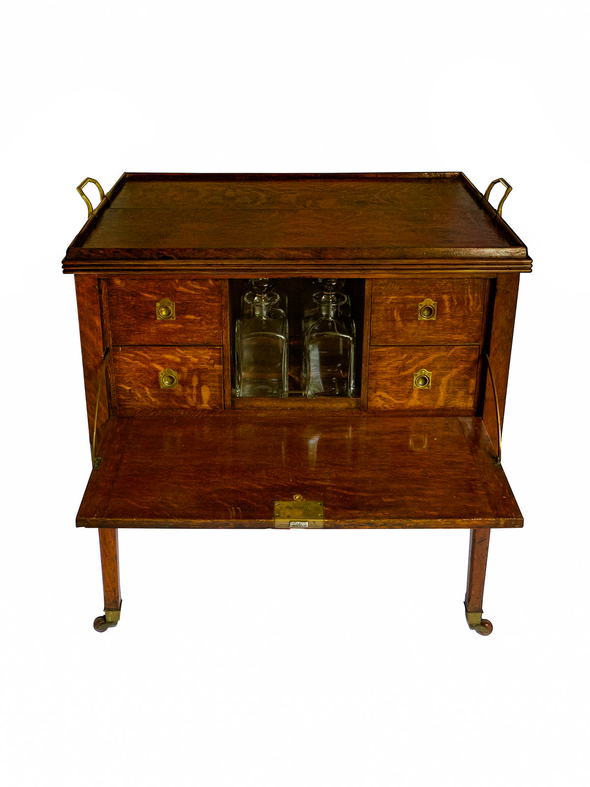 Vintage 1900 Edwardian Drinks Cabinet Weston Table
