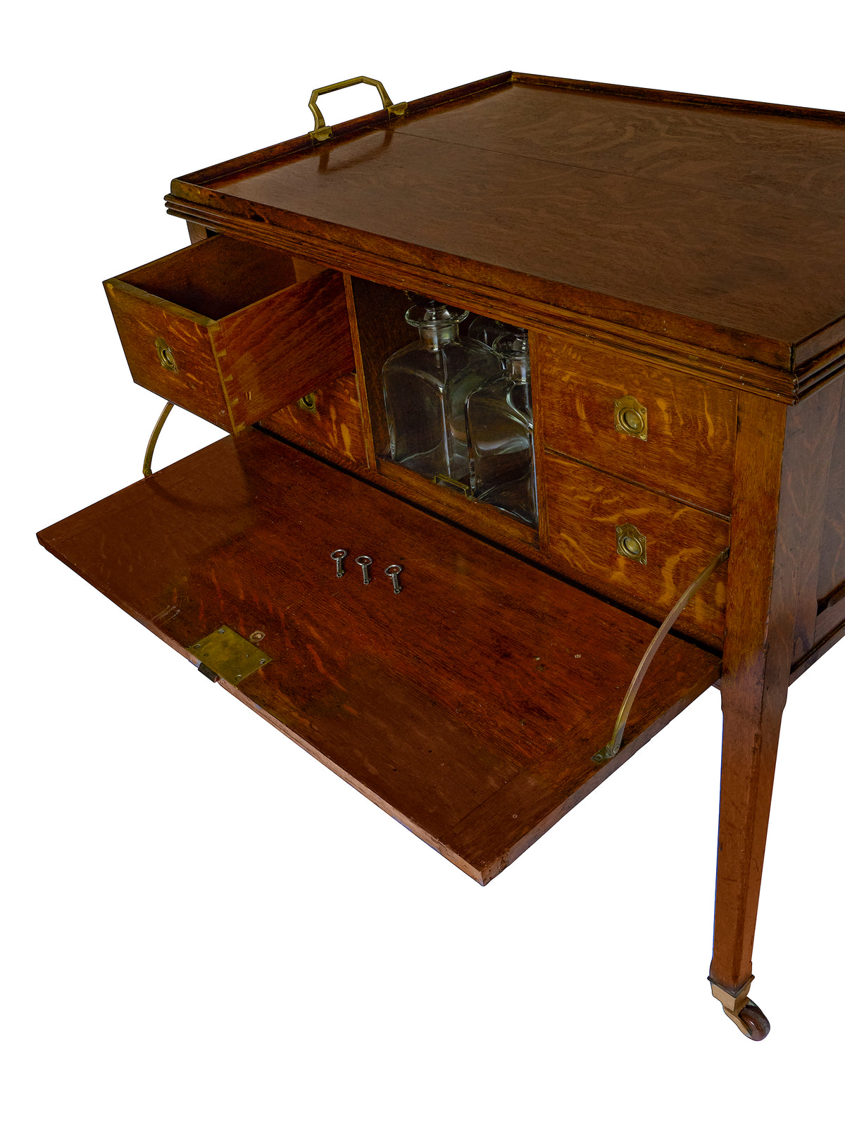 Vintage 1900 Edwardian Drinks Cabinet Weston Table