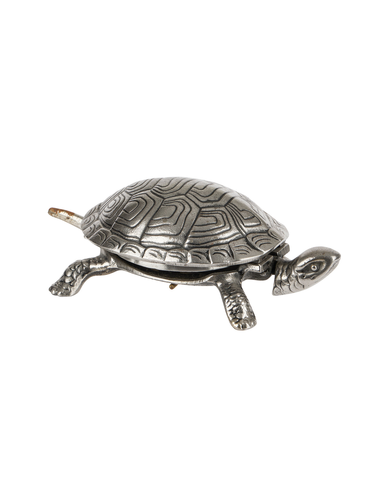 Vintage 1900 English Butler's Service Turtle Table Bell Weston Table