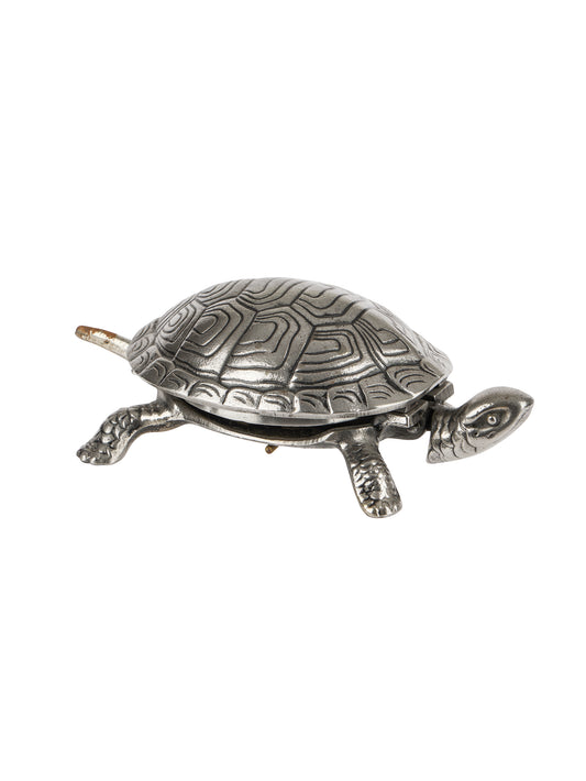 Vintage 1900 English Butler's Service Turtle Table Bell Weston Table