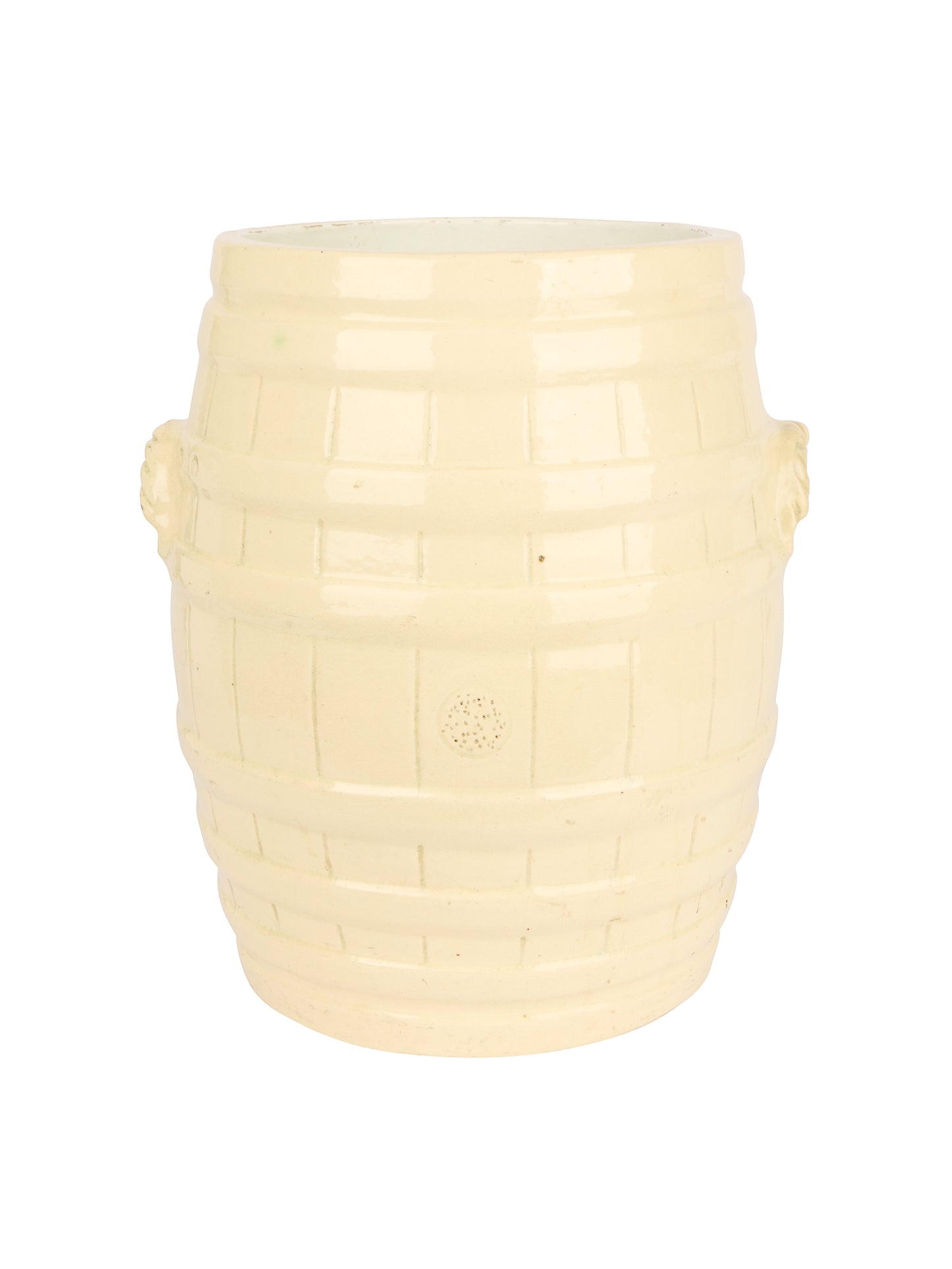 Vintage 1900 English Ironstone Commercial Bread Proofing Crock Weston Table