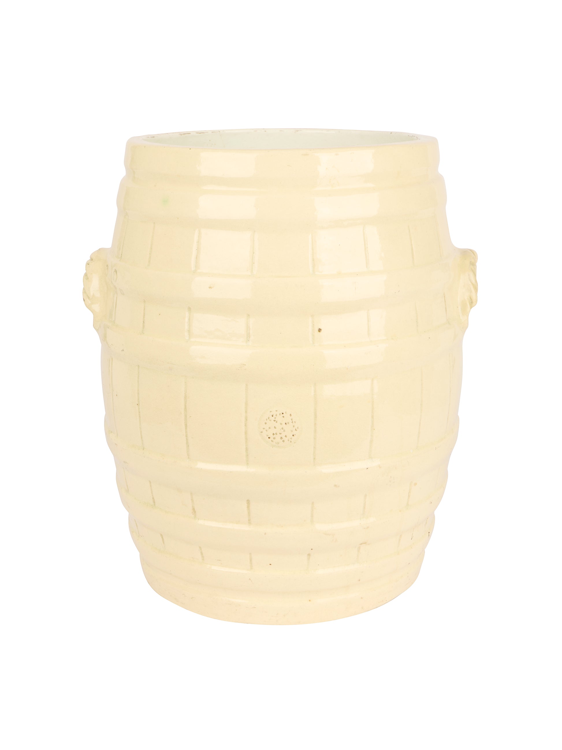 Vintage 1900 English Ironstone Commercial Bread Proofing Crock Weston Table