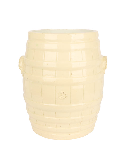 Vintage 1900 English Ironstone Commercial Bread Proofing Crock Weston Table