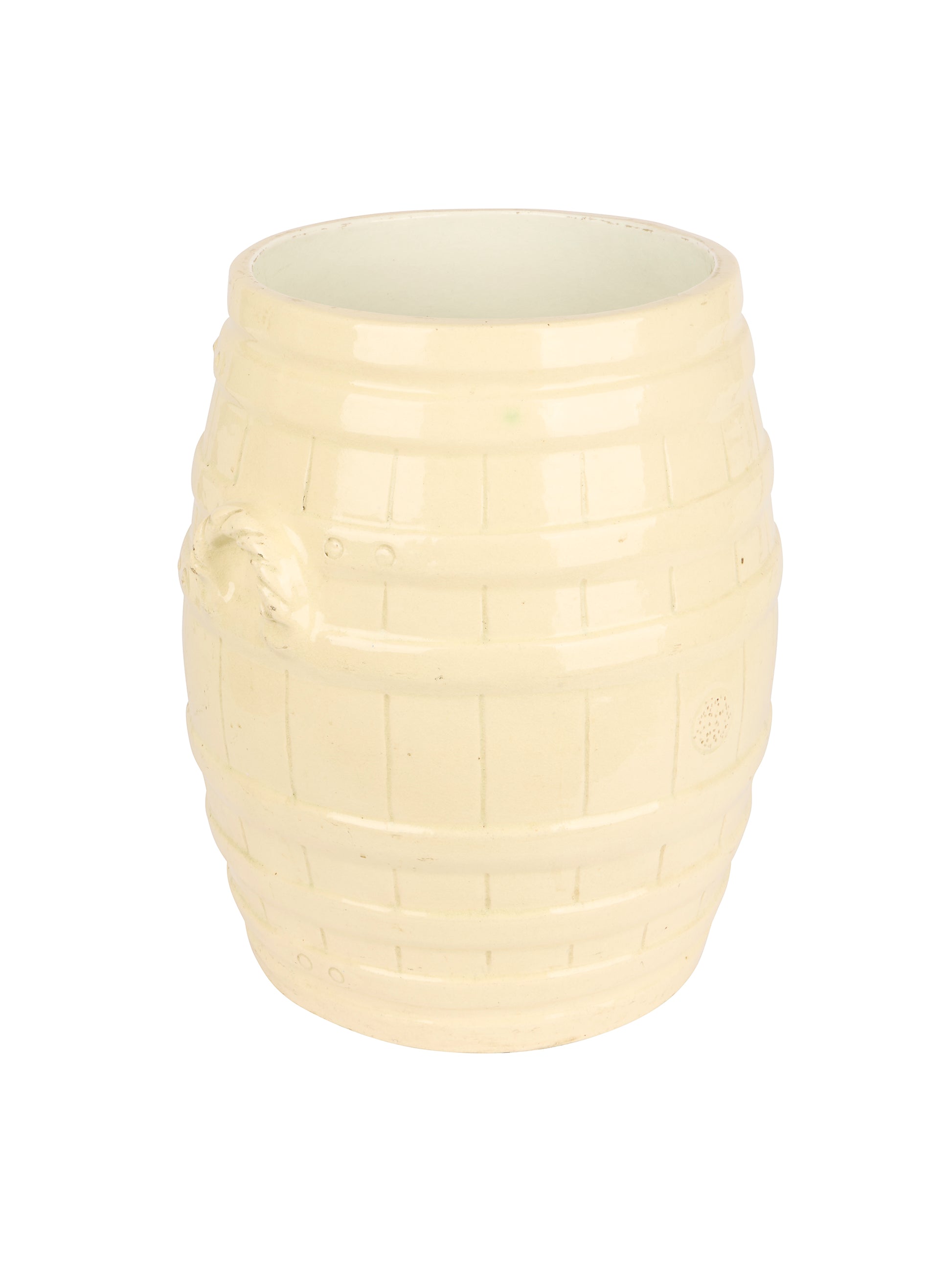 Vintage 1900 English Ironstone Commercial Bread Proofing Crock Weston Table