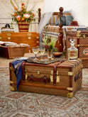 Vintage 1900 French Cabin Trunk Weston Table