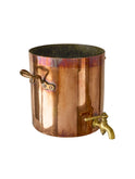 Vintage 1900 French Copper Hearth Stock Pot with Saute Pan Lid Weston Table