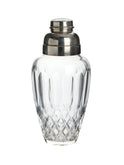 Vintage 1900 French Cut Crystal and Silver Plate Cocktail Shaker Weston