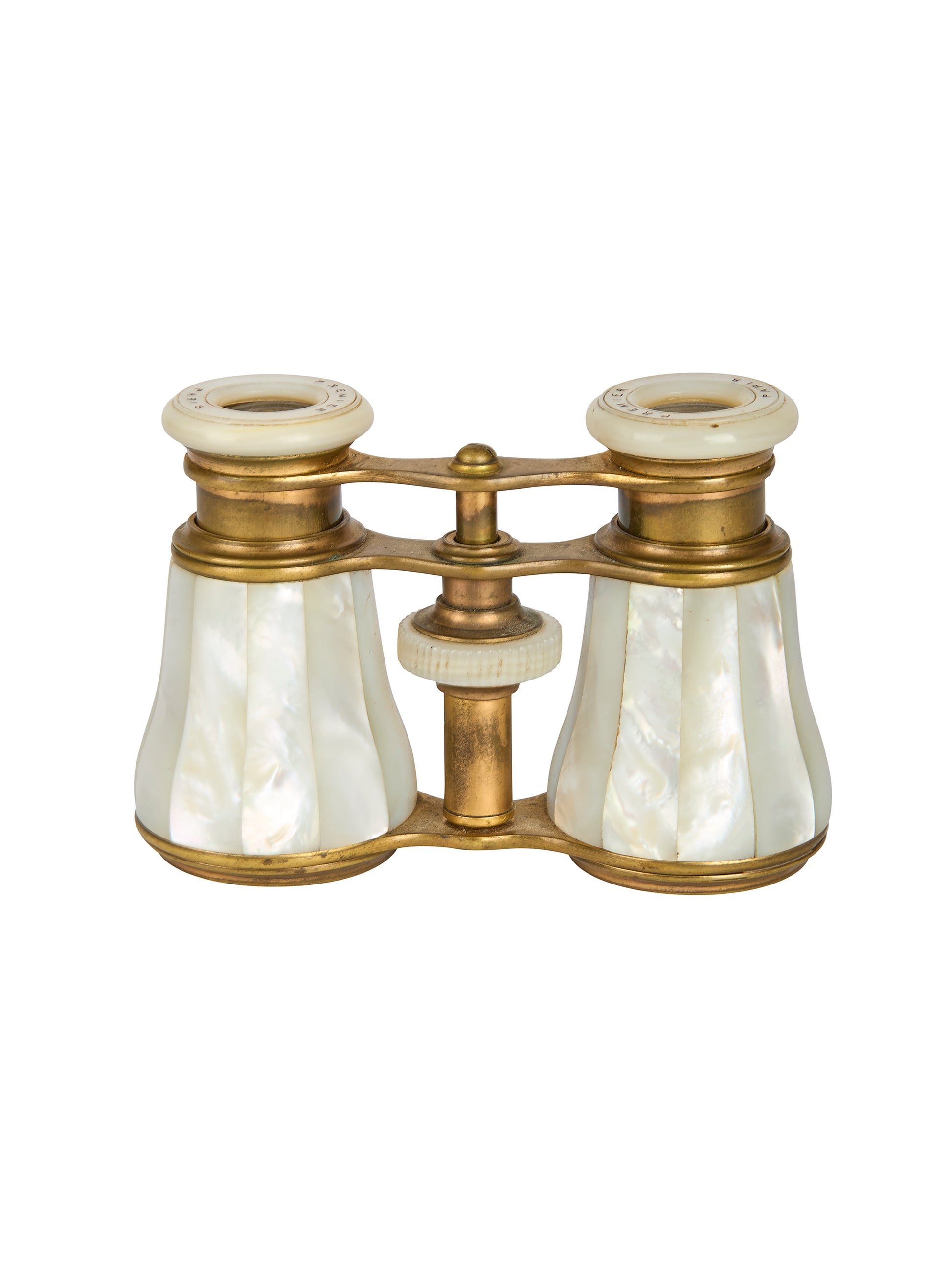 Vintage 1900 French Mother of Pearl Opera Glasses Weston Table