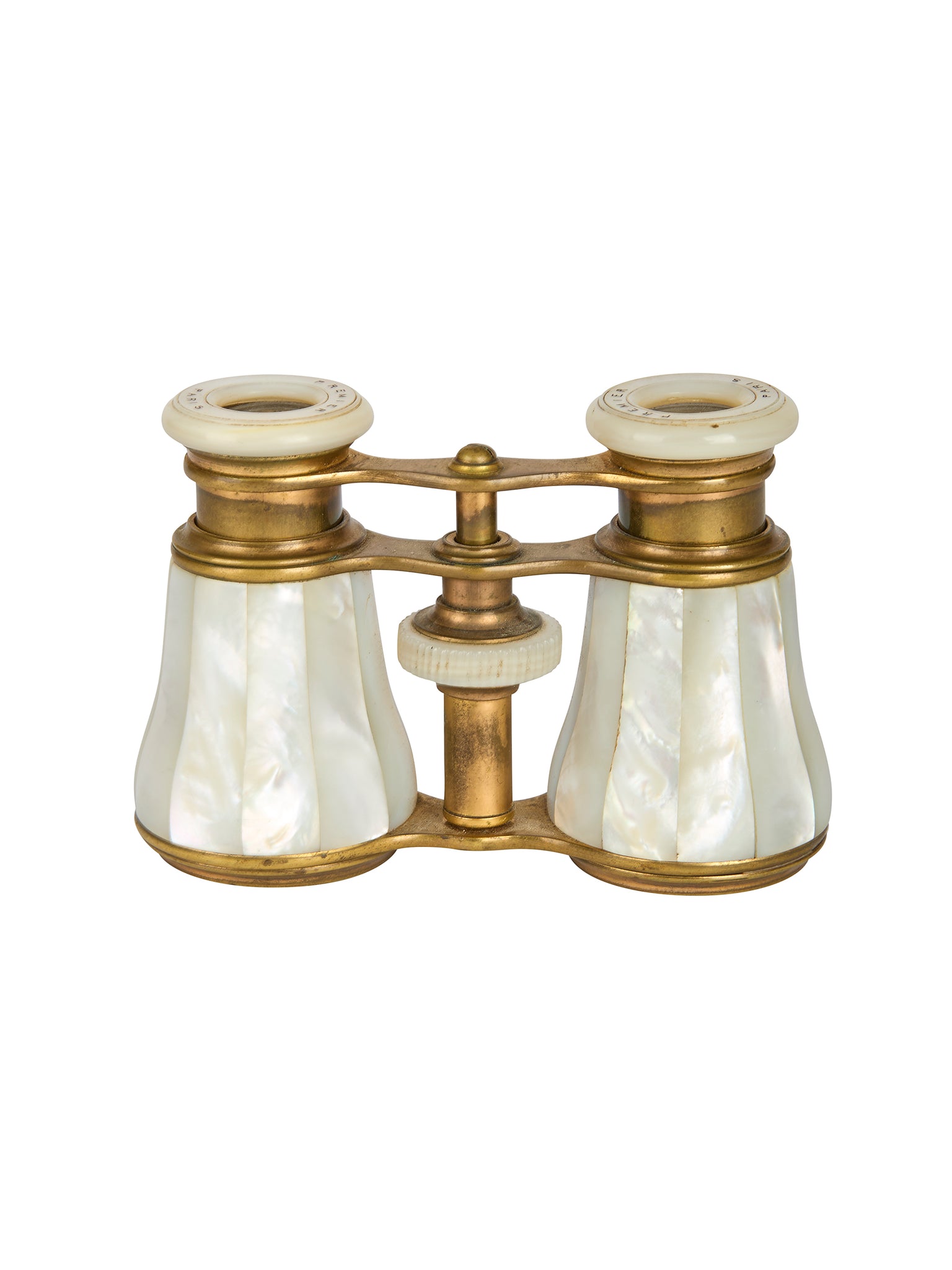 Vintage 1900 French Mother of Pearl Opera Glasses Weston Table