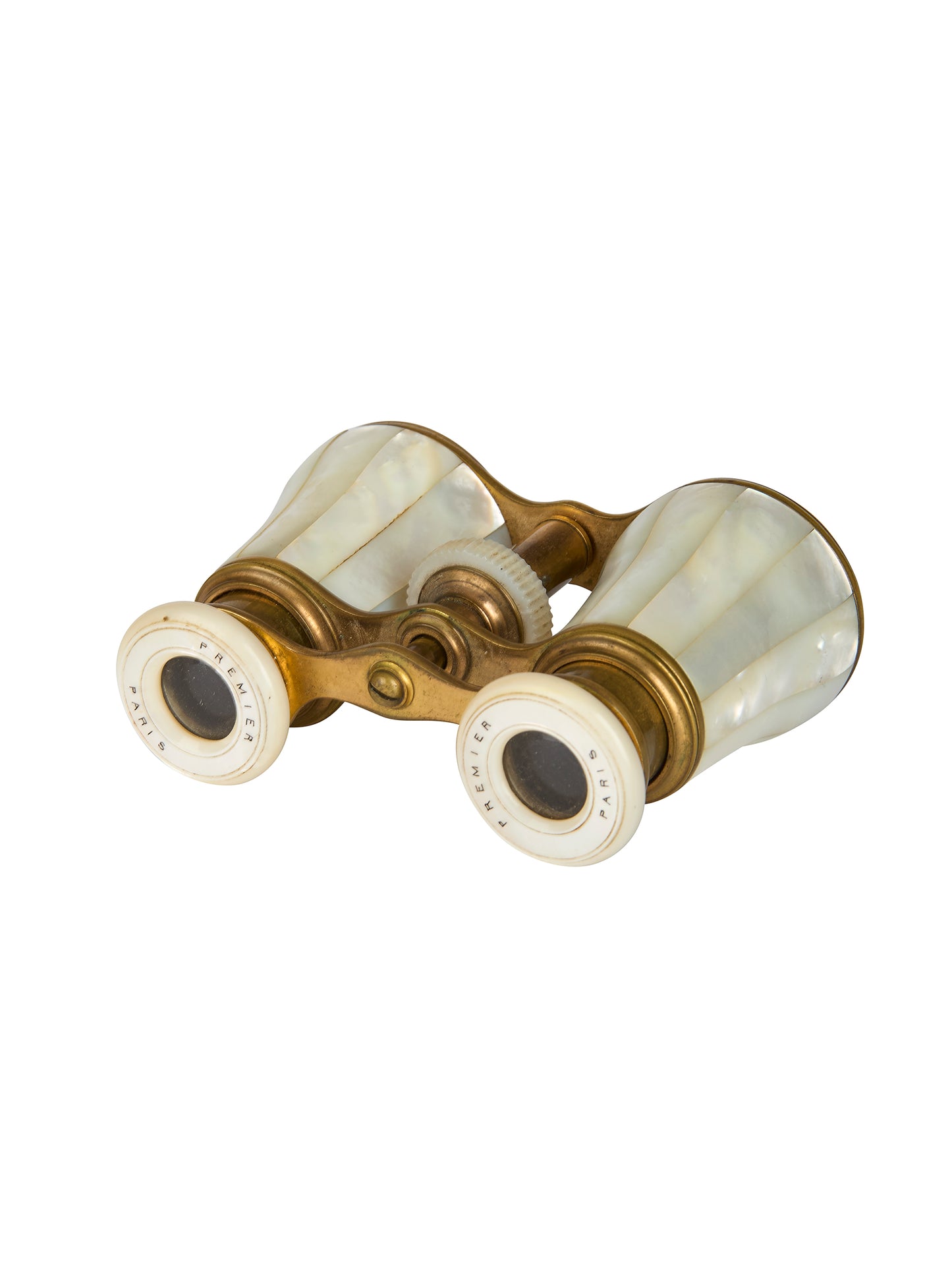 Vintage 1900 French Mother of Pearl Opera Glasses Weston Table