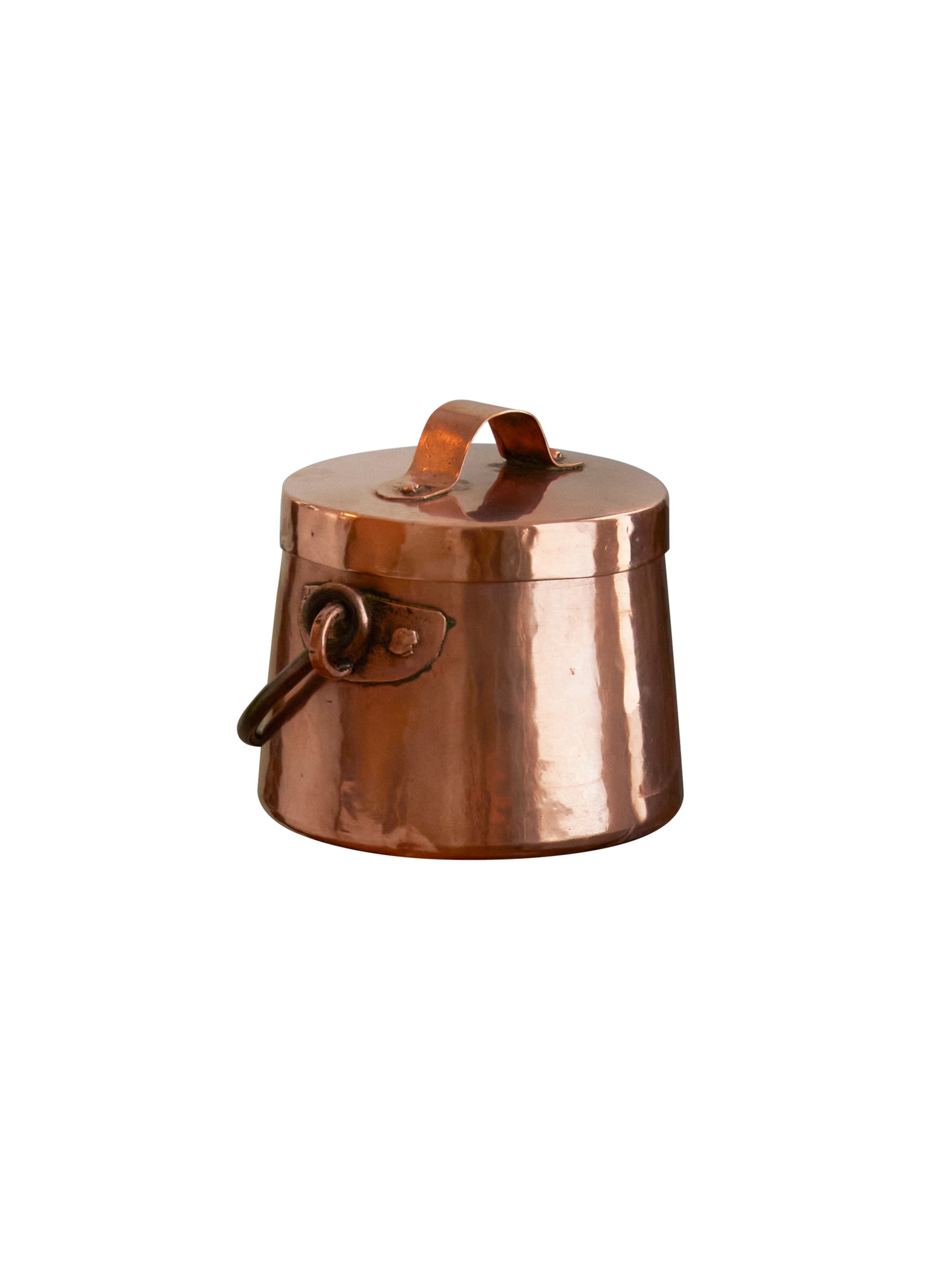 Vintage 1900 French Round Copper Cocotte Weston Table