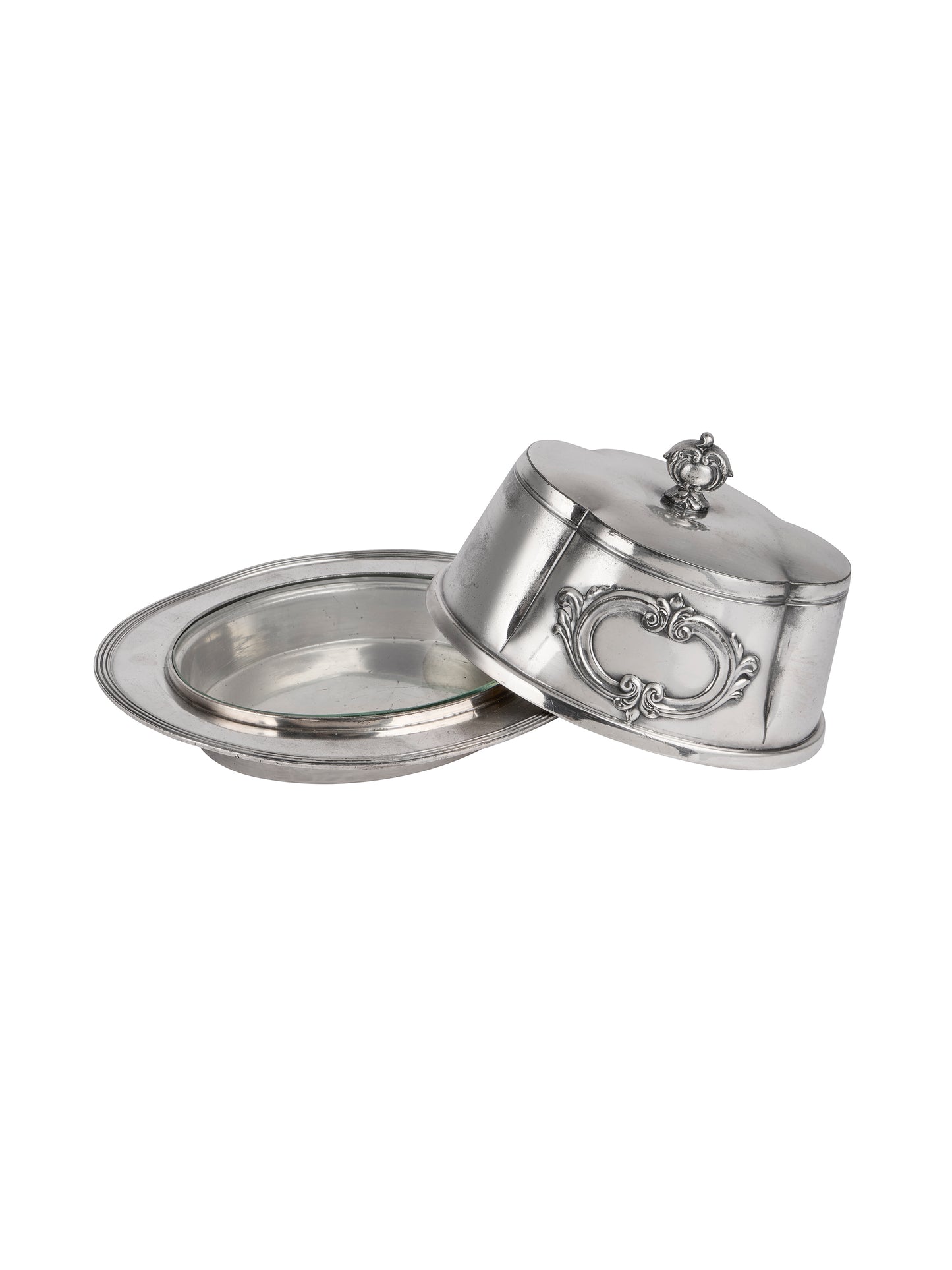 Vintage 1900 Homan Silver Plate Co. Butter Dish