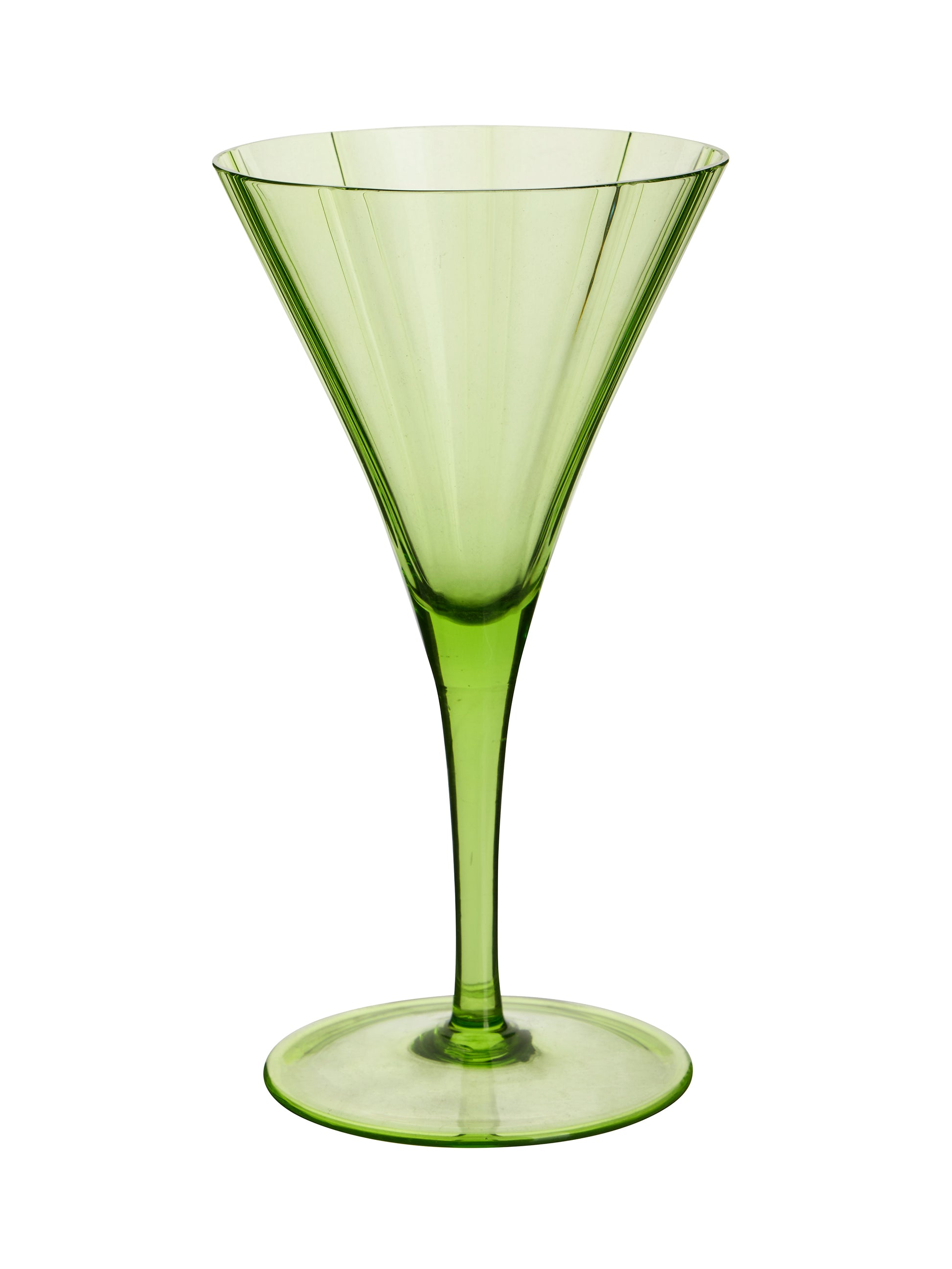 Vintage 1900 Italian Venetian Green Cocktail Glasses Weston Table