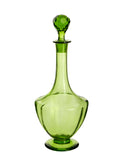 Vintage 1900 Italian Venetian Green Decanter Two Weston Table