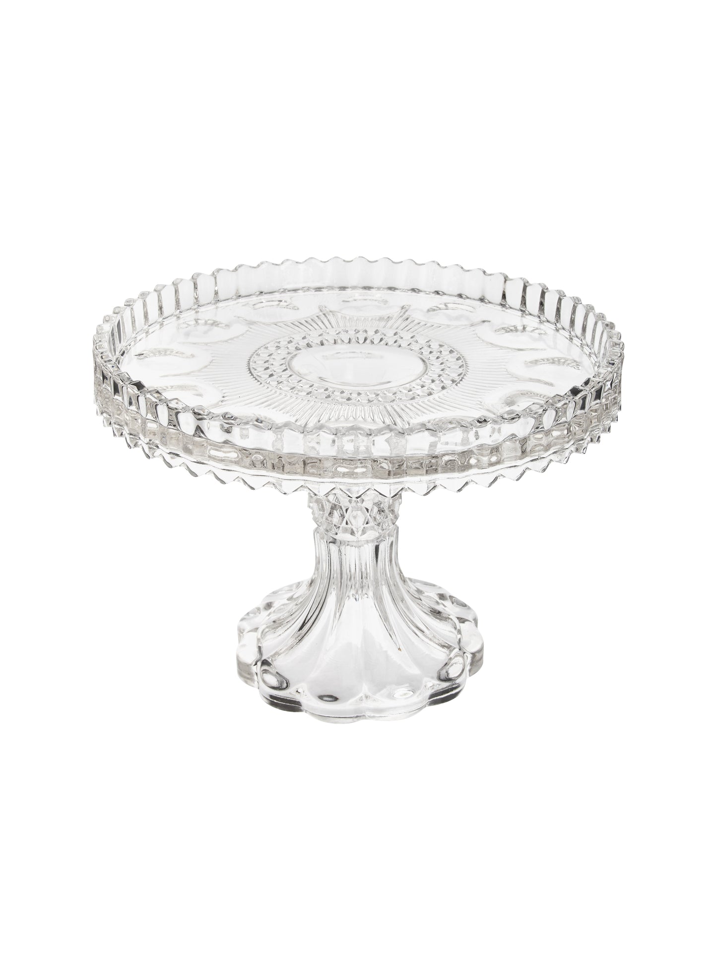 Vintage 1900 Manhattan Glass Cake Stand Weston Table