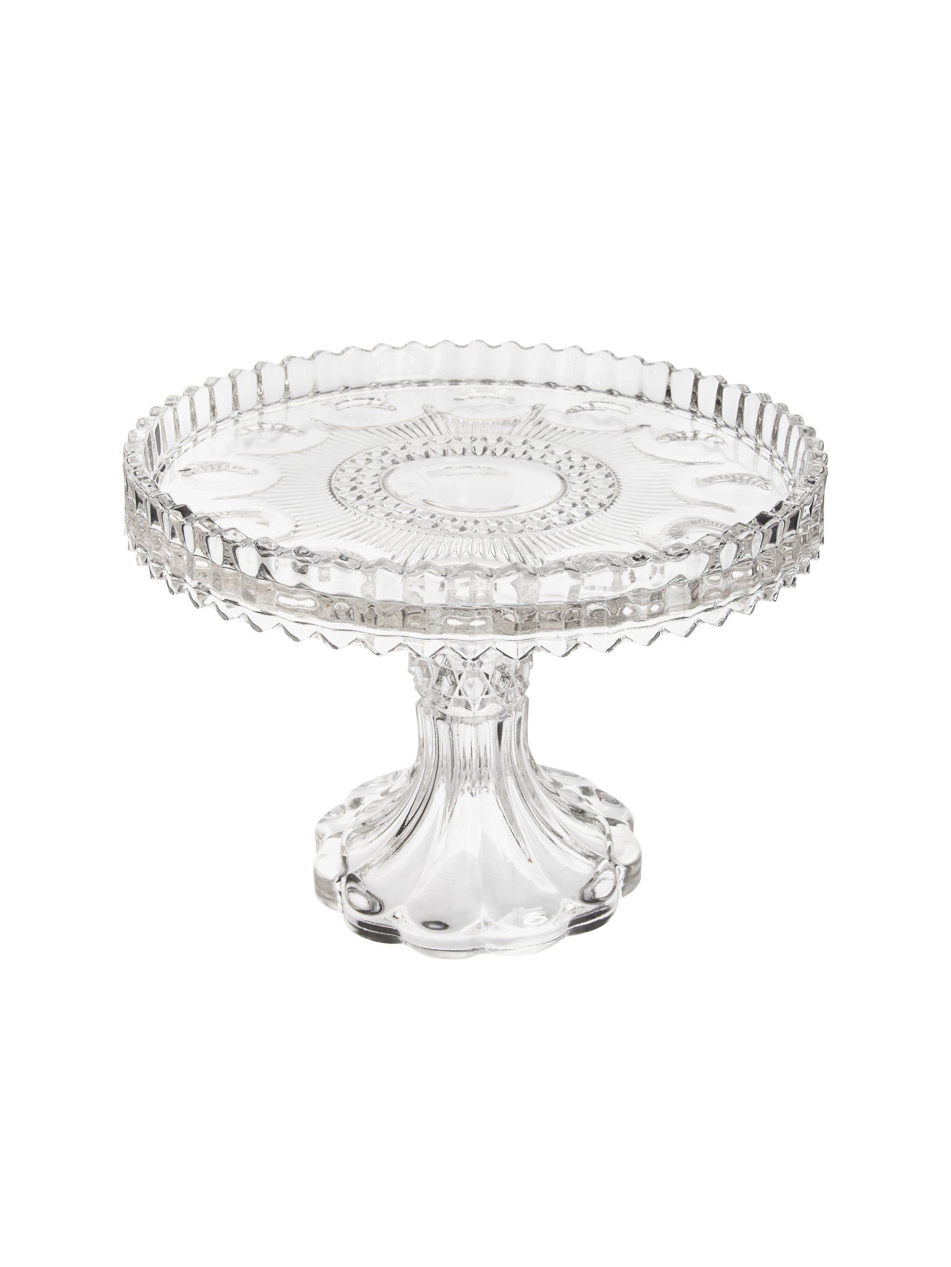 Vintage 1900 Manhattan Glass Cake Stand Weston Table