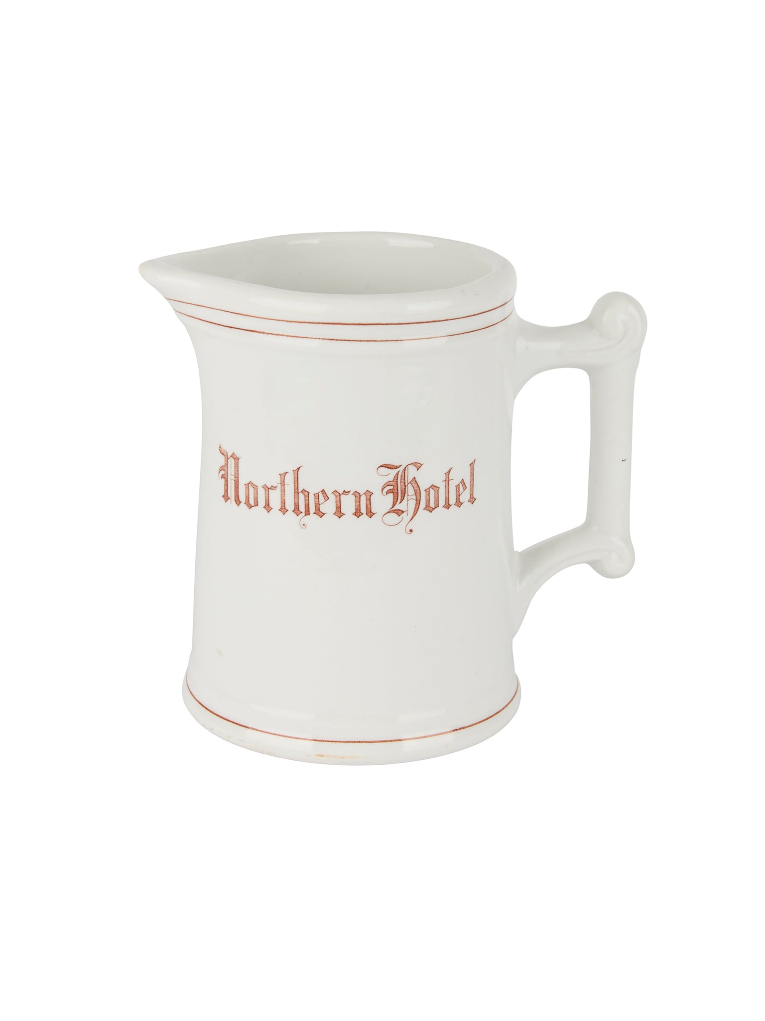 Vintage 1900 Northern Hotel Ironstone Pitcher Weston Table