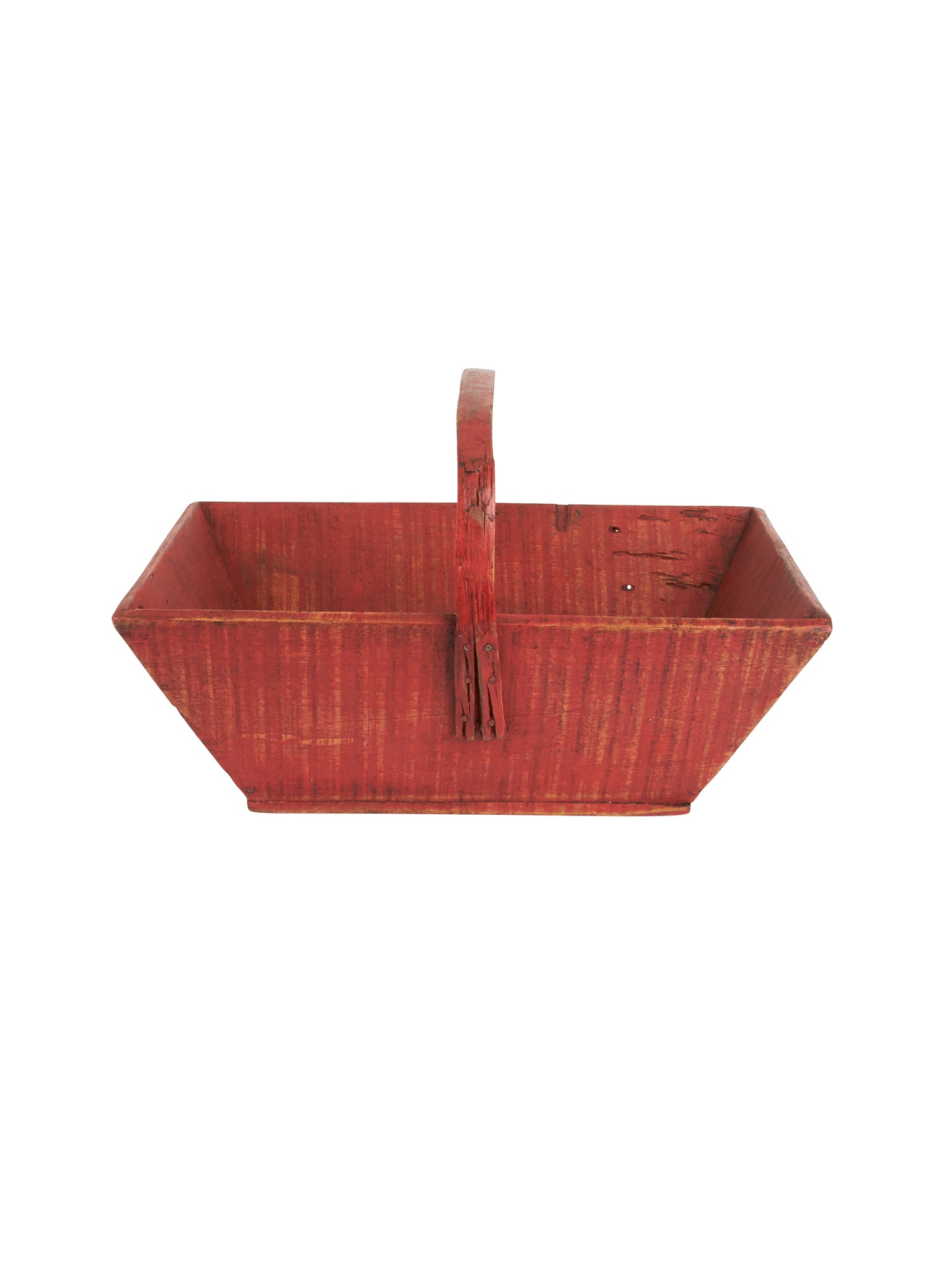 Vintage 1900 Red English Garden Trug Weston Table