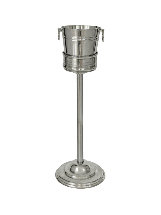 Vintage 1900 Silver Plate Banded Champagne Stand Weston Table