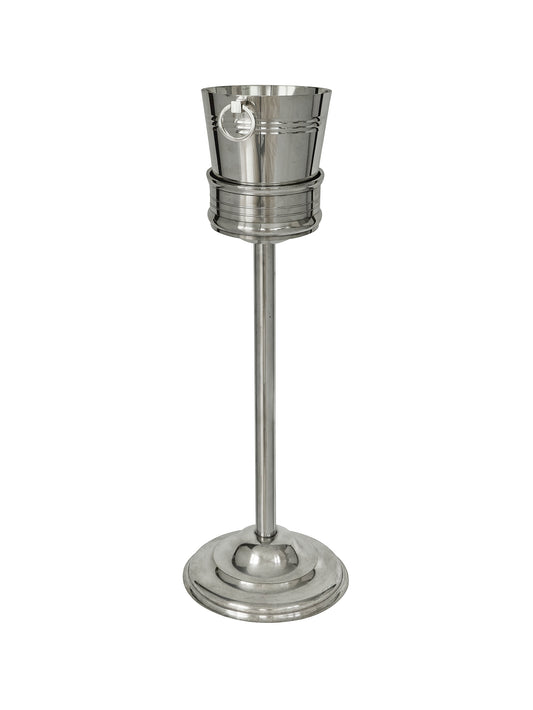 Vintage 1900 Silver Plate Banded Champagne Stand Weston Table