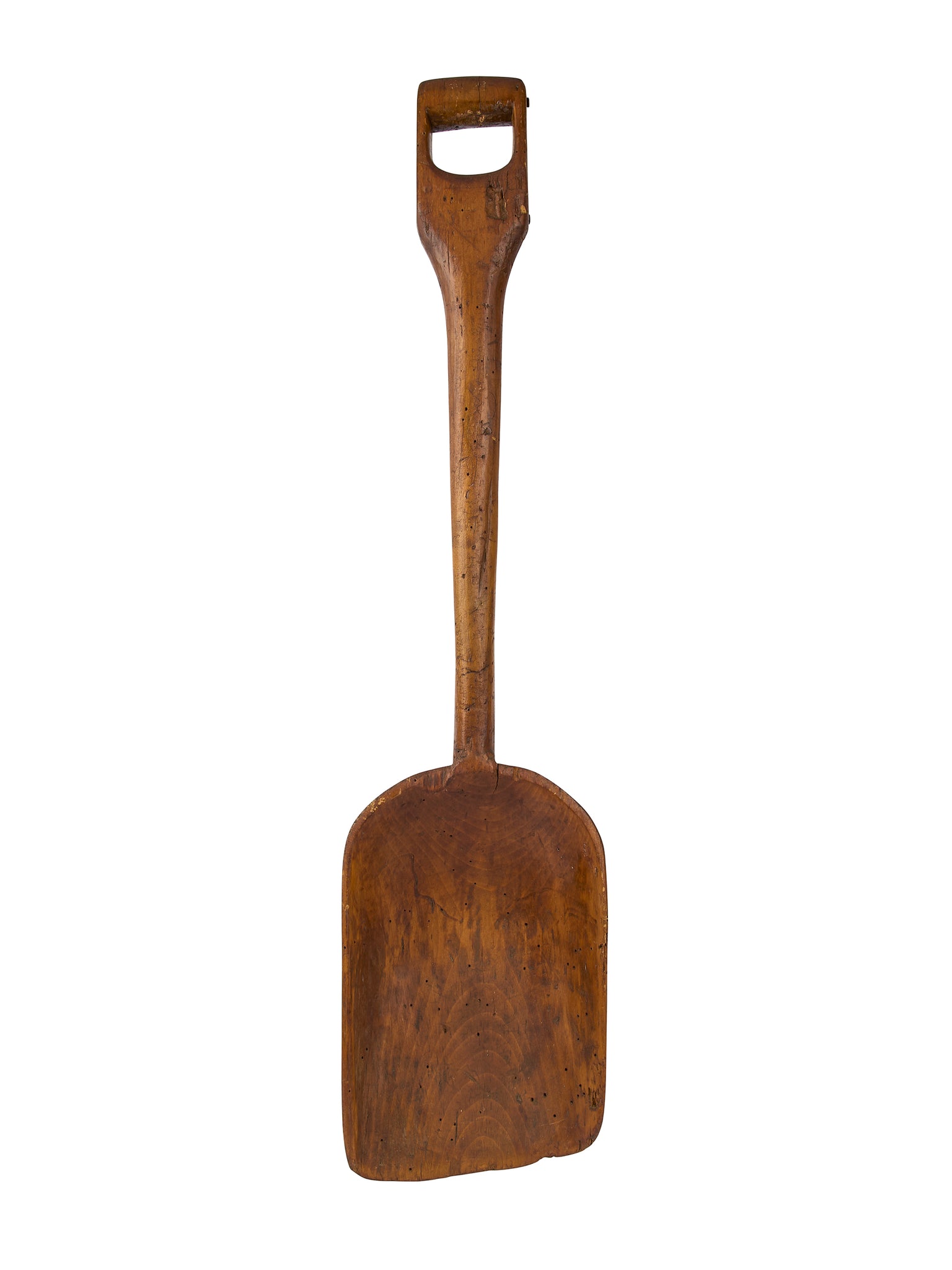 Vintage 1900 Solid Wood Carved Barn Shovel Weston Table