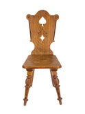 Vintage 1900 Tyrolean Carved Chair Eight Weston Table