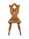Vintage 1900 Tyrolean Carved Chair One Weston Table