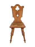 Vintage 1900 Tyrolean Carved Chair Weston Table