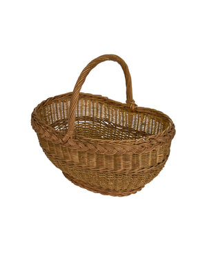  Vintage 1900s American Hand Woven Picking Basket Weston Table 