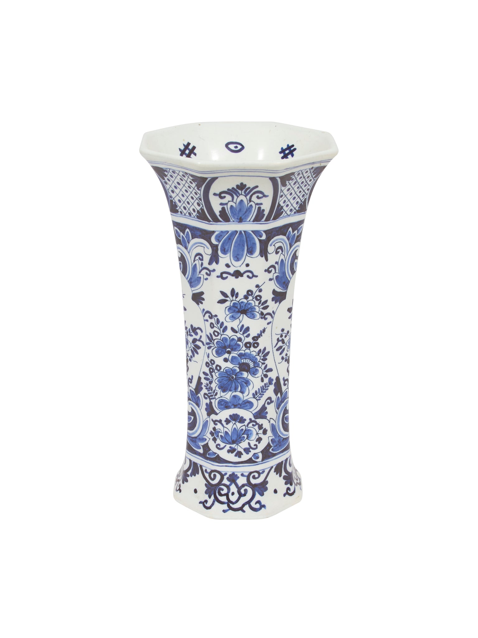 Vintage 1900s Delft Vase Style One Weston Table