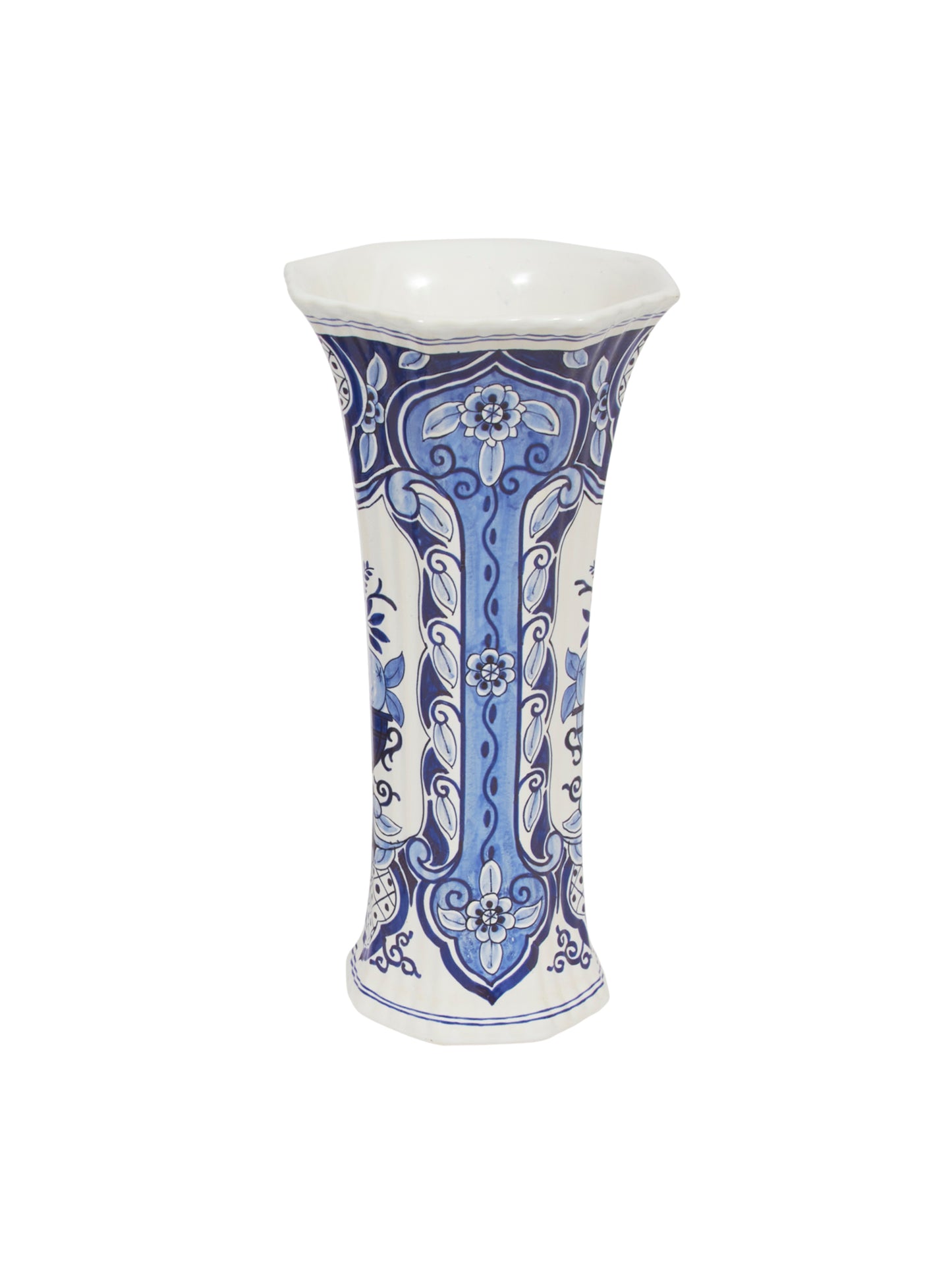 Vintage 1900s Delft Vase Style Two Weston Table