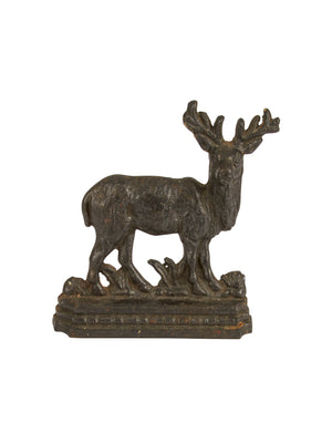  Vintage 1900s English Cast Iron Stag Doorstop Weston Table 