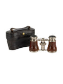Vintage 1900s English Leather Wrapped Opera Glasses One Weston Table