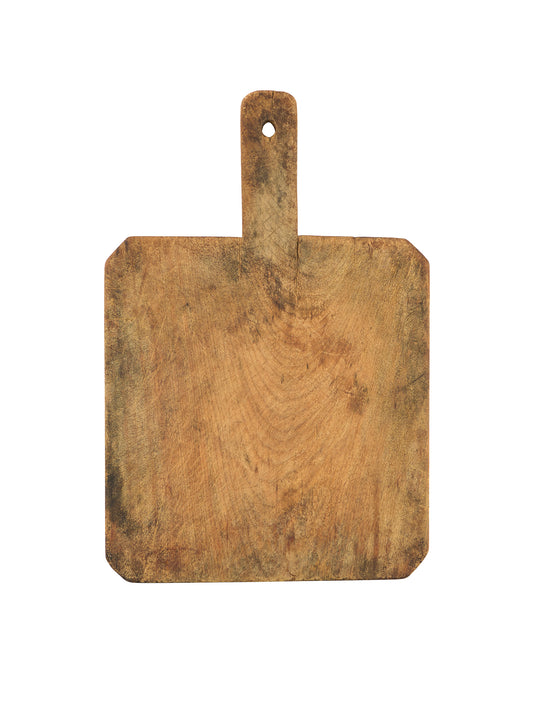 Vintage 1900s English Square Handled Chop Board Weston Table