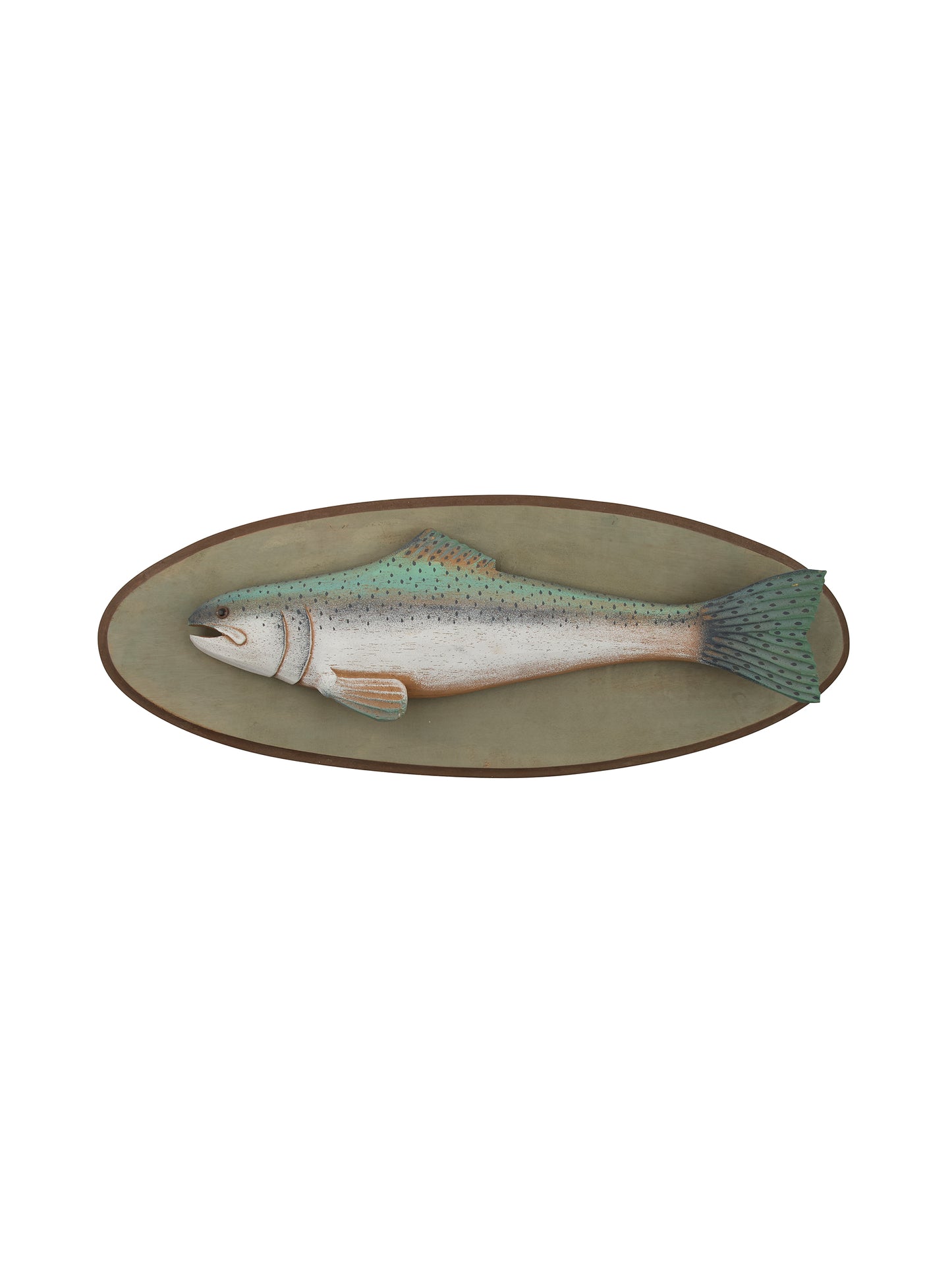 Vintage 1900s French Mounted River Fish Trophy Weston Table