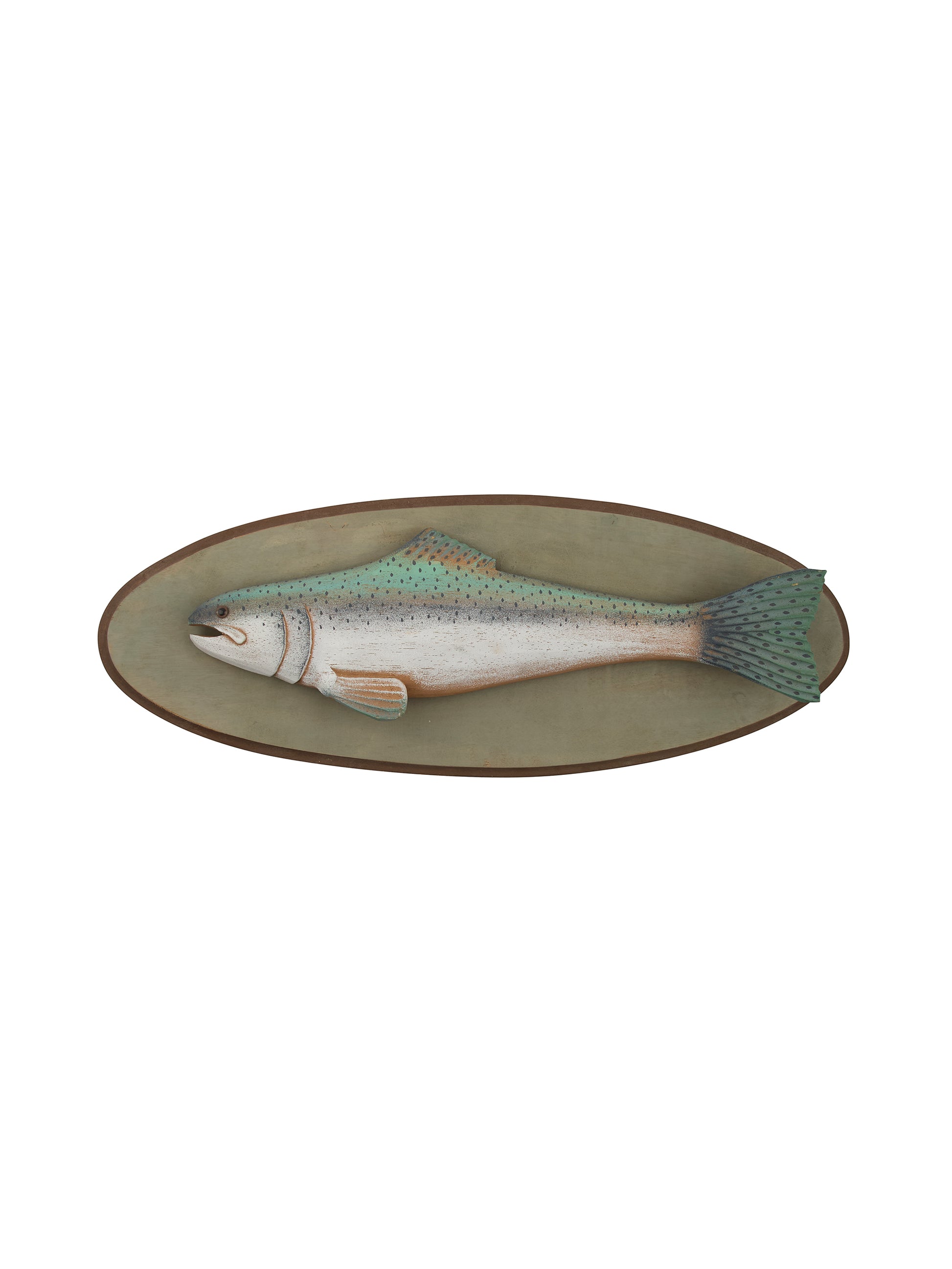 Vintage 1900s French Mounted River Fish Trophy Weston Table