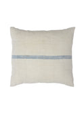 Vintage 1900s Linen Blue Stripe XL Grain Sack Pillow Weston Table