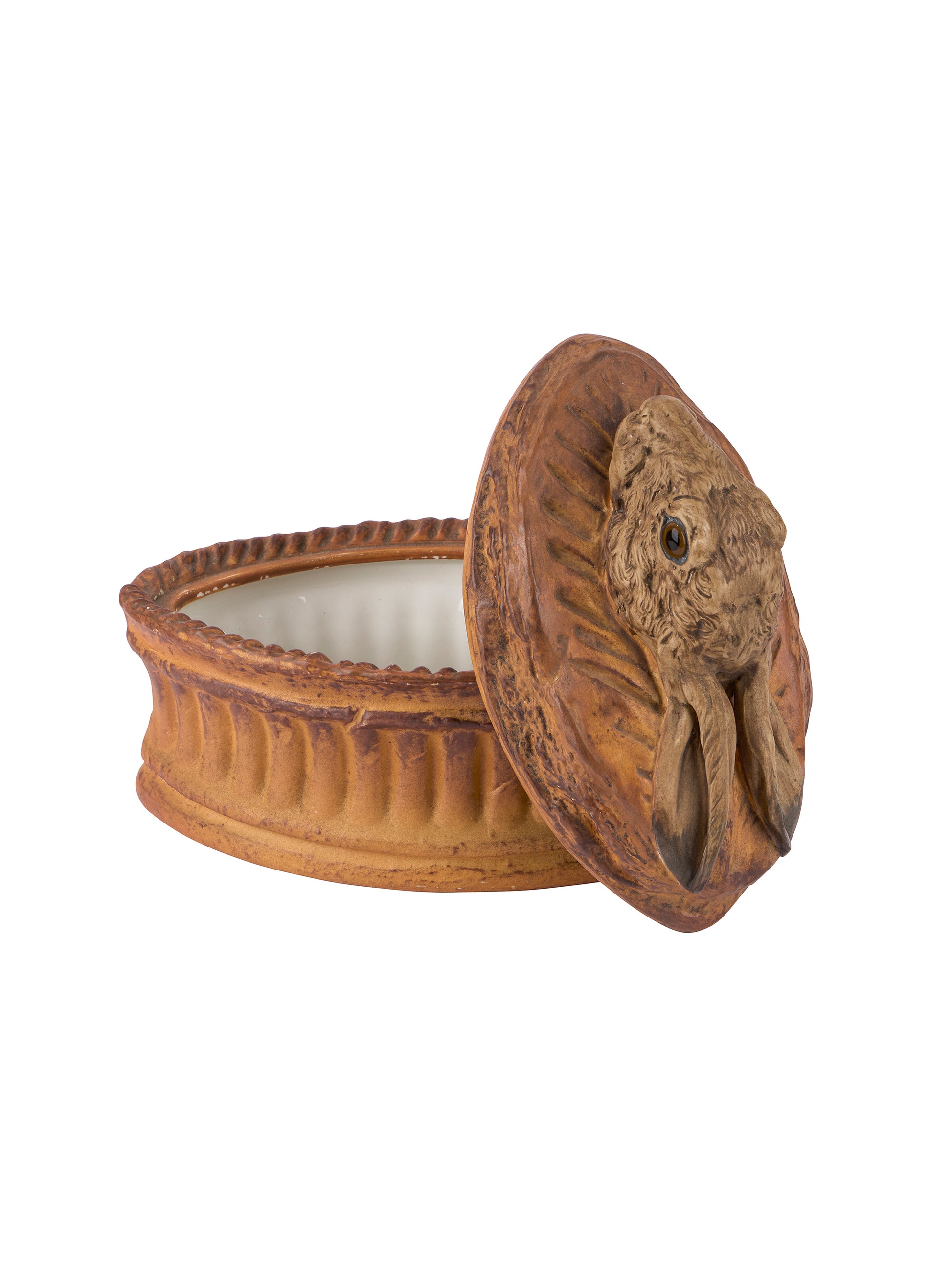 Vintage 1900s Pillivuyt Rabbit Tureen Weston Table